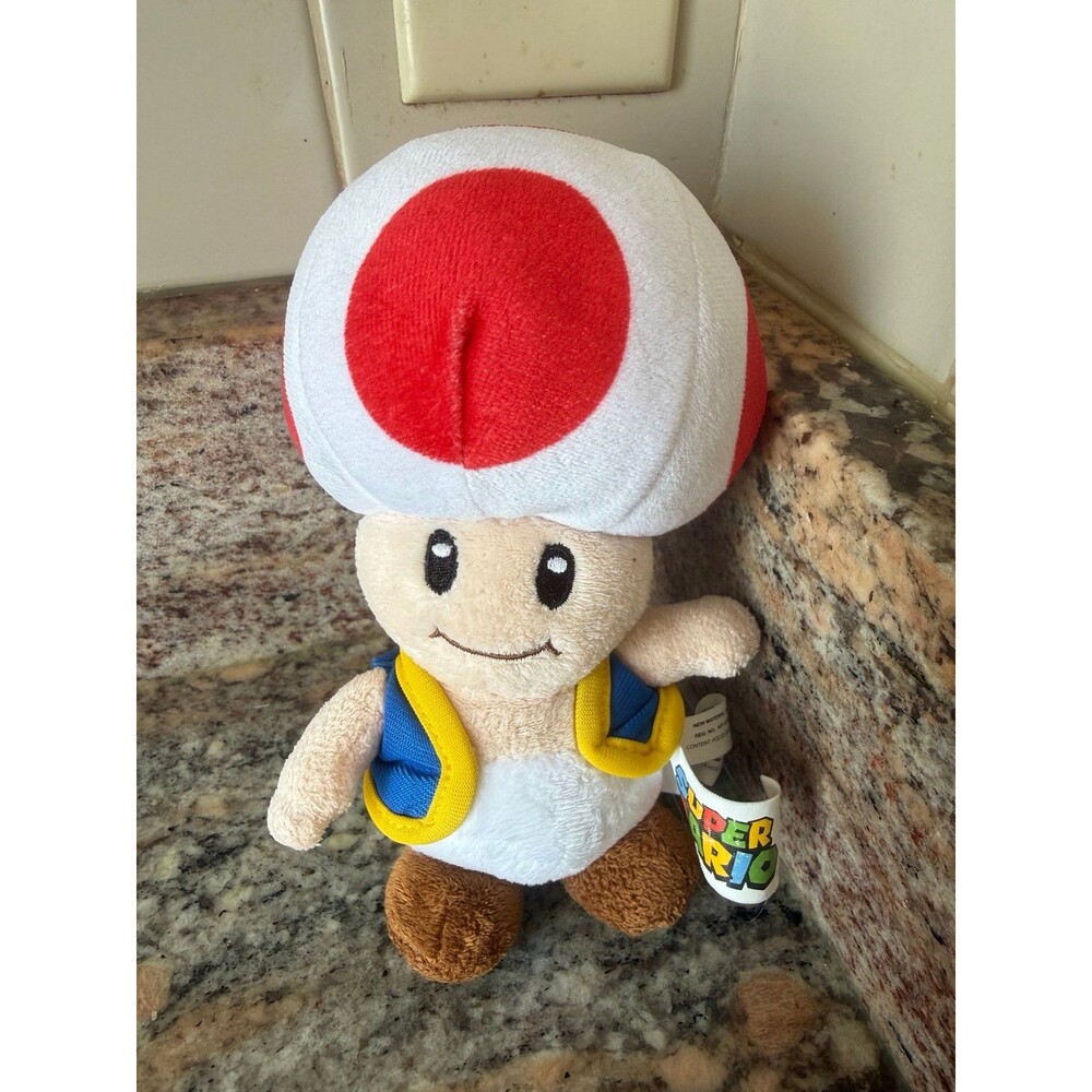 Nintendo Super Mario TOAD Plush 8 Inch